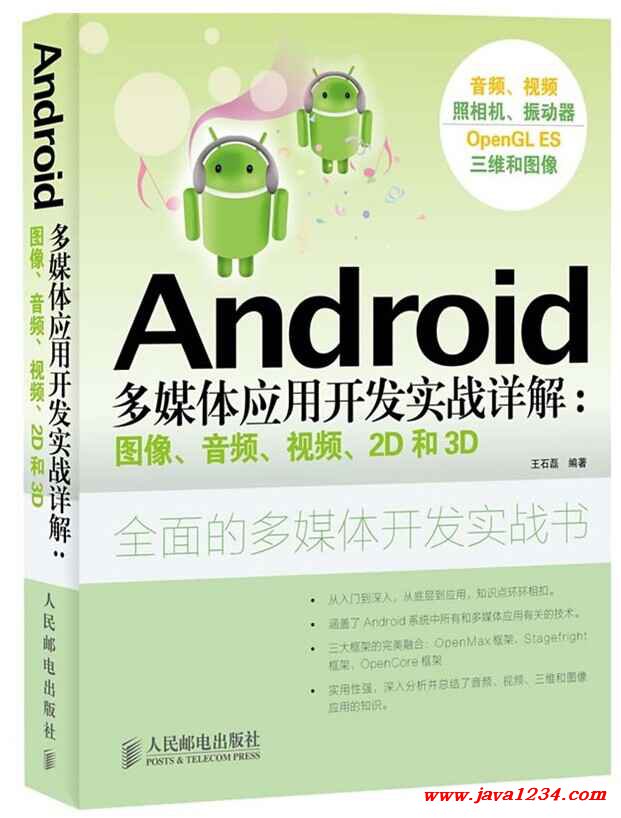 《Android多媒体应用开发实战详解:图像、音频、视频、2D和3D》PDF 下载 图1