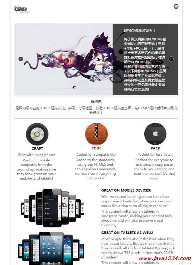 国外手机html5网站_手机网站设置