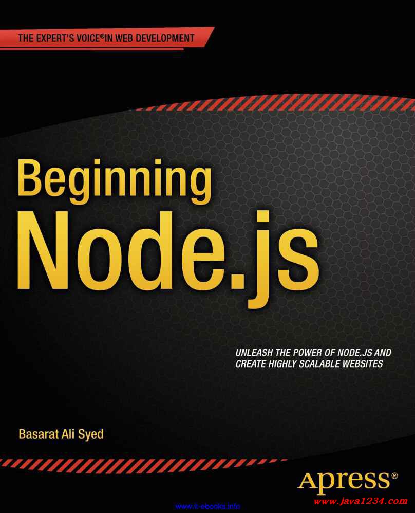 《Beginning Node.js》PDF 下载_Java知识分享网免费Java资源下载