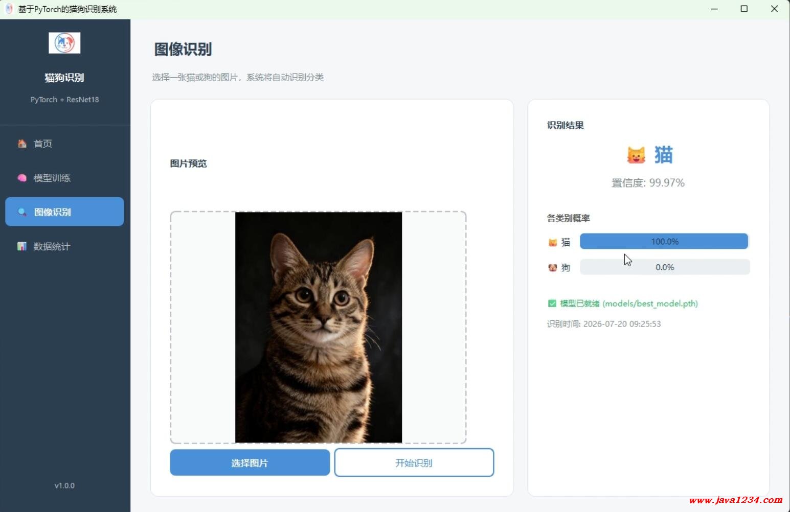 2027版 项目实战 基于PyTorch的猫狗图像识别系统(深度学习+PyQt6+ResNet18+ImageNet+迁移学习) 利用Cursor AI编程实现 图4