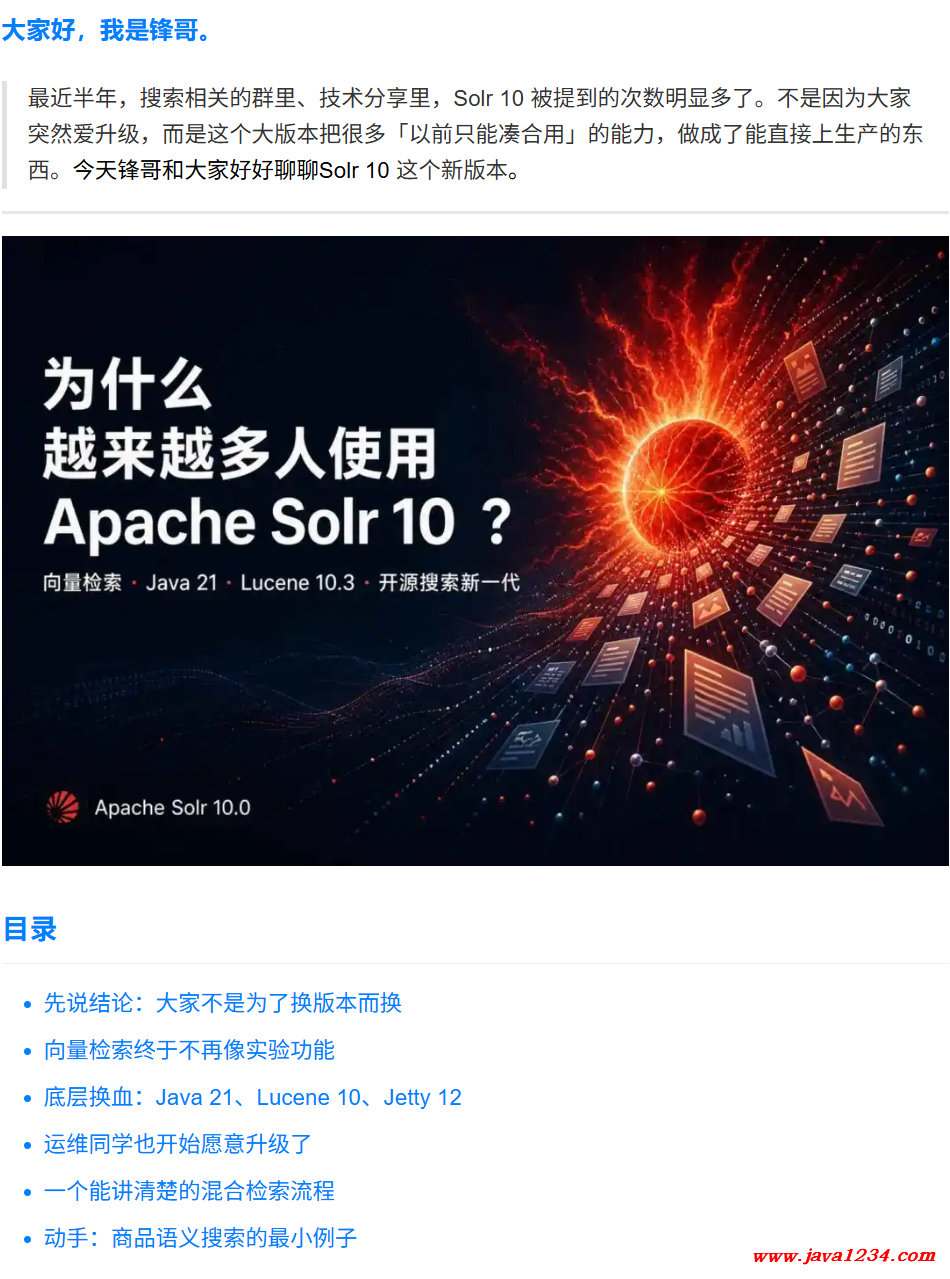 为什么越来越多人使用 Apache Solr 10 ? 图1